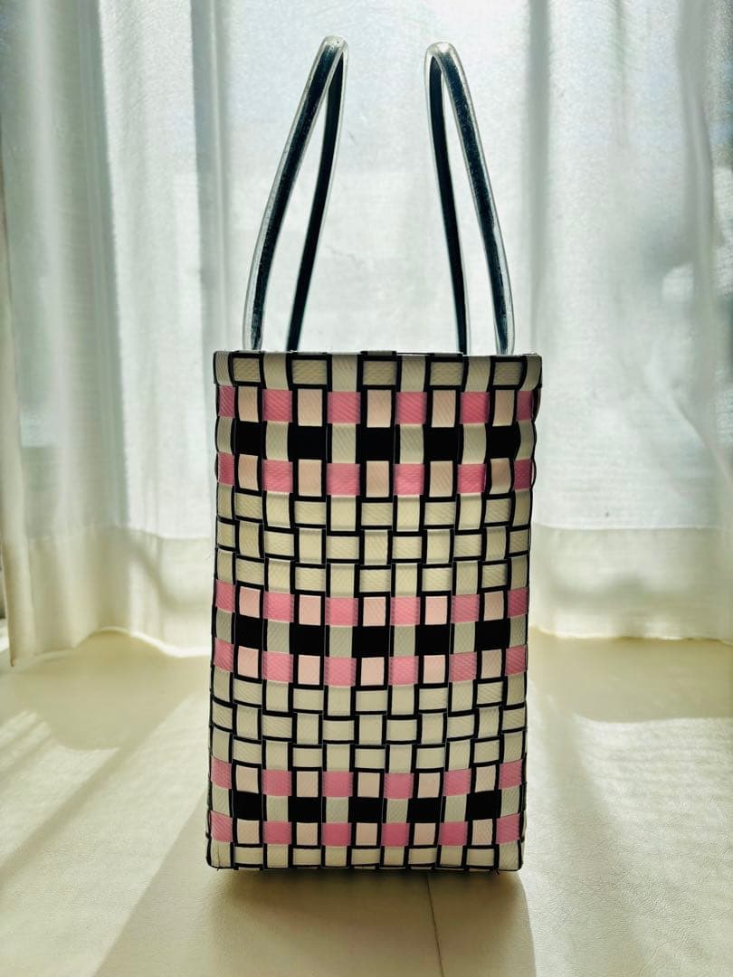 ★MARNI★ マルニ フラワーカフェ ピクニック カゴバッグ リリーホワイト