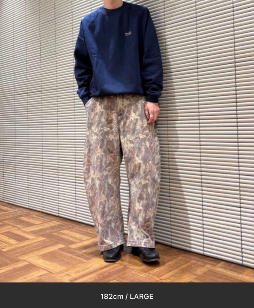 NAUTICA スーパーワイド カーブシルエット カモ柄ペインターパンツ