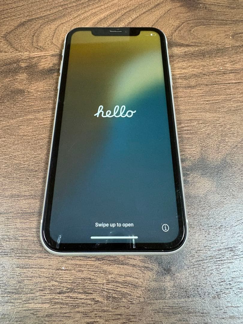 iPhone XR 128GB ホワイト SIMフリー 美品 バッテリー100%