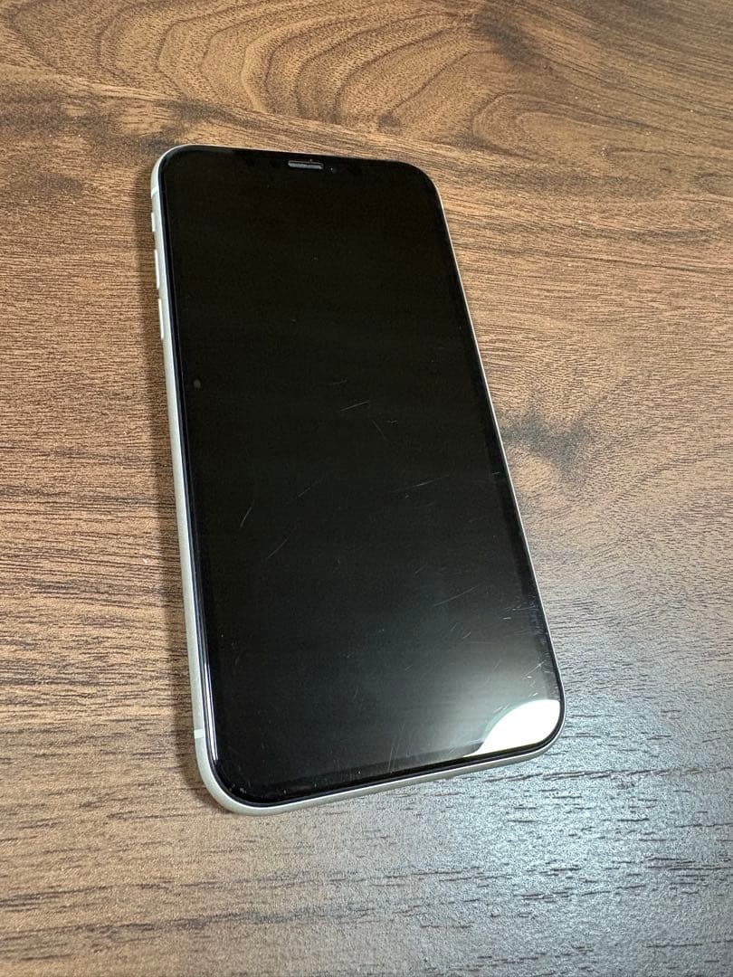 iPhone XR 128GB ホワイト SIMフリー 美品 バッテリー100%