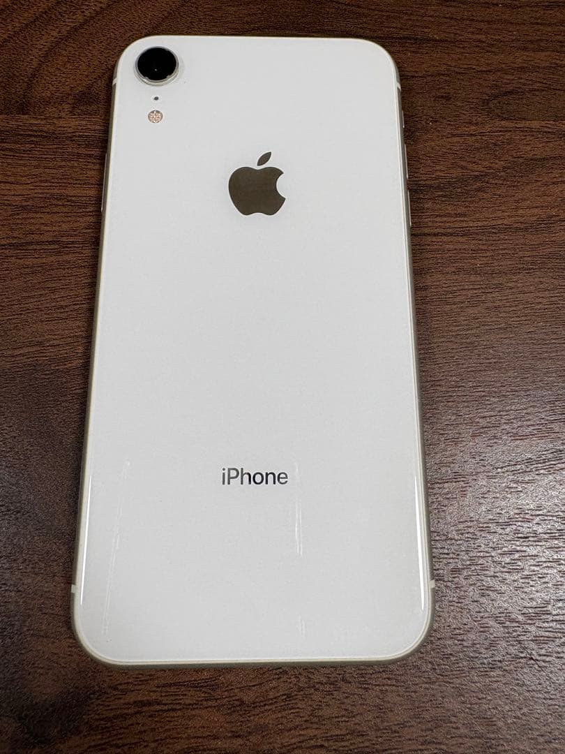 iPhone XR 128GB ホワイト SIMフリー 美品 バッテリー100%