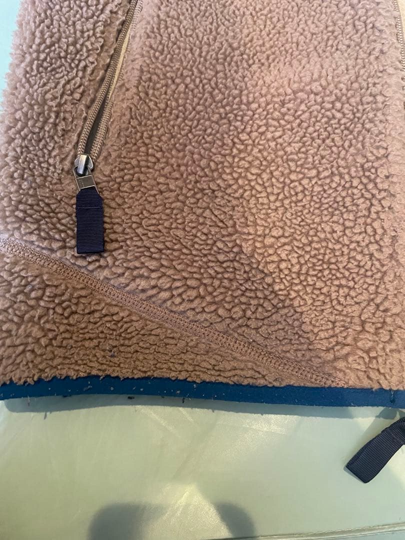 patagonia フリース ベスト Sサイズ ベージュ/ブルー　パタゴニア