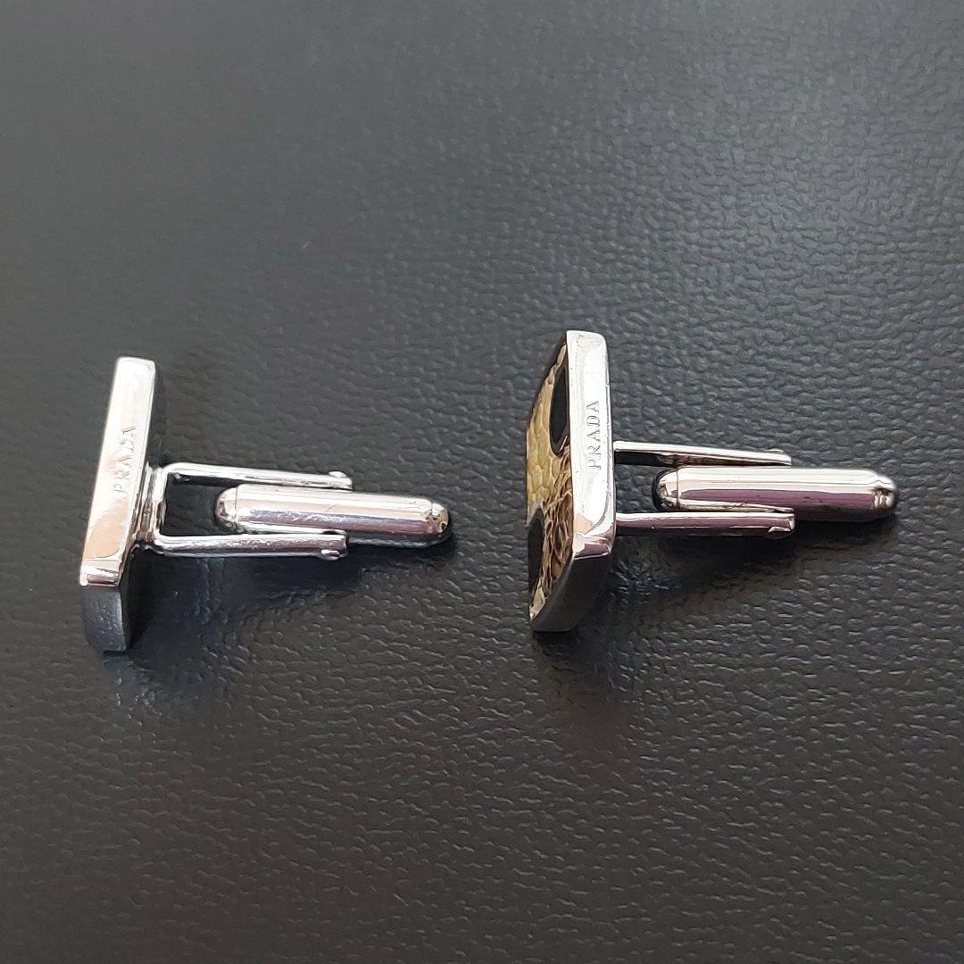 PRADA　プラダ　カフリンクス　カフス　蛇　925刻印