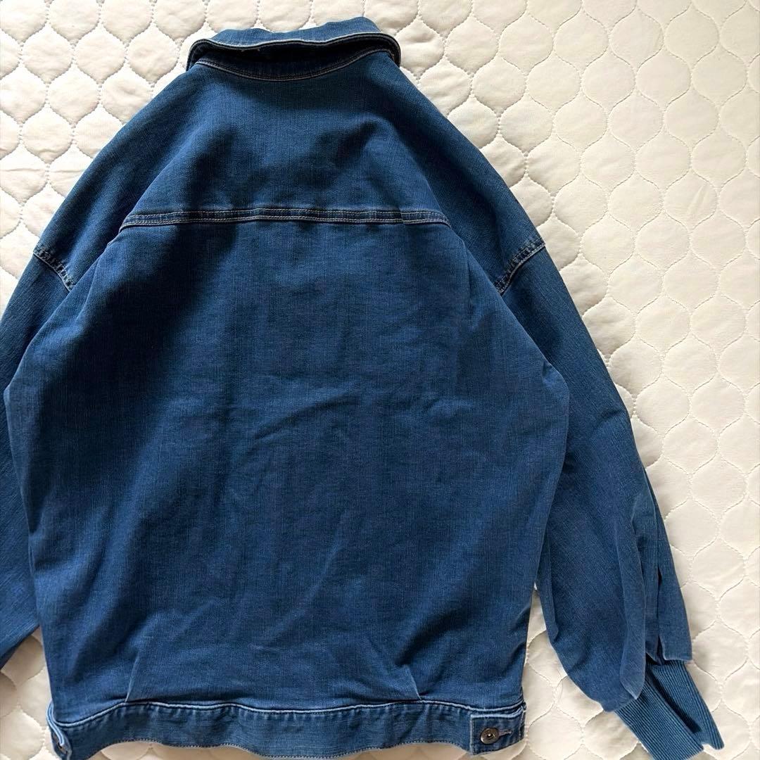 【新品タグ付】人気✴︎BEARDSLEY 袖パフGジャン　インディゴブルー