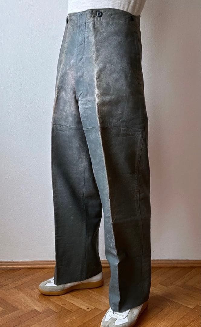 ヴィンテージ　レザー トラウザー