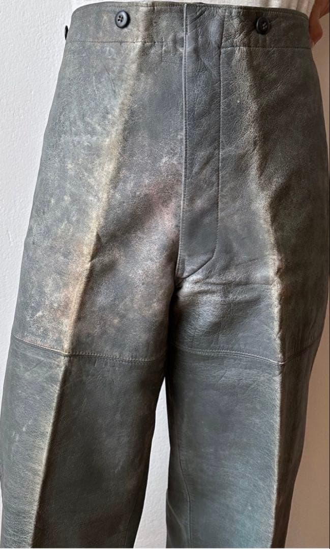 ヴィンテージ　レザー トラウザー