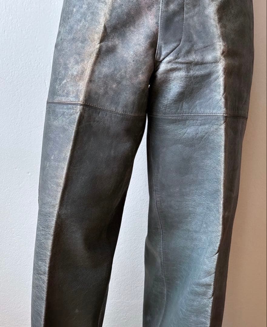 ヴィンテージ　レザー トラウザー