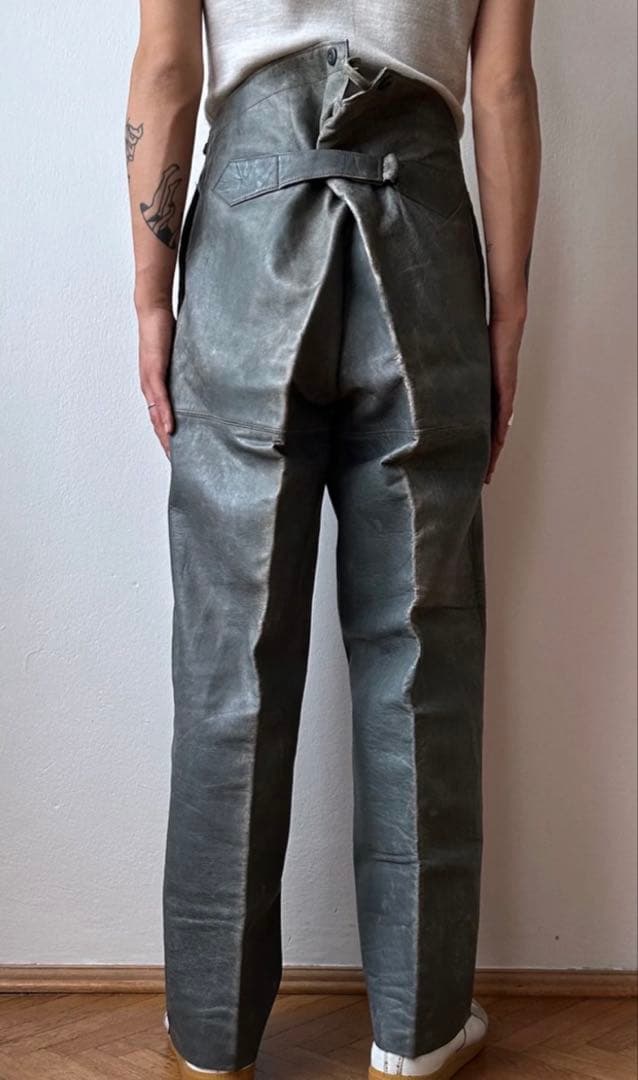 ヴィンテージ　レザー トラウザー