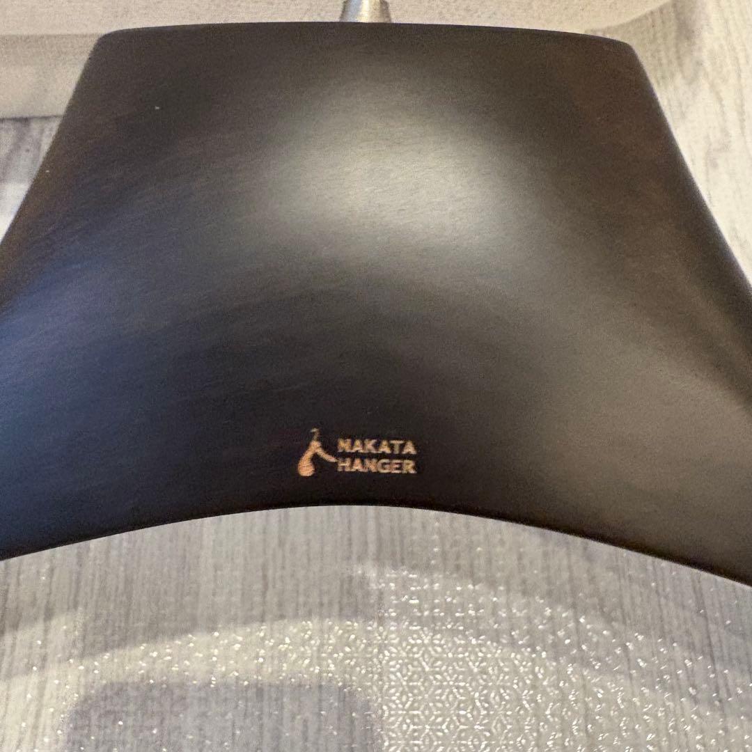 NAKATA HANGER AUT-03 黒木製ハンガー 5本セット