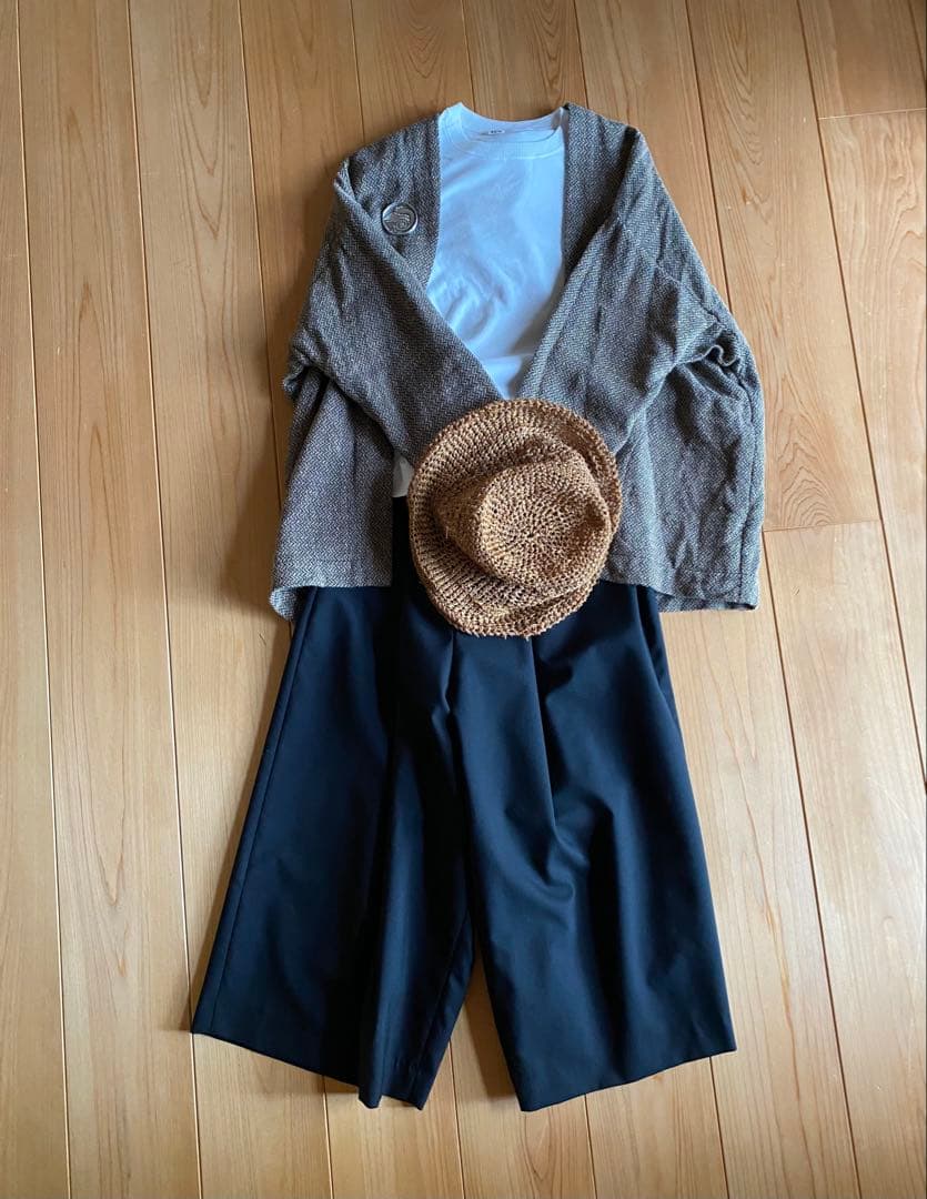 【美品】atelier naruse / FORMAL　ガウチョパンツ　ブラック