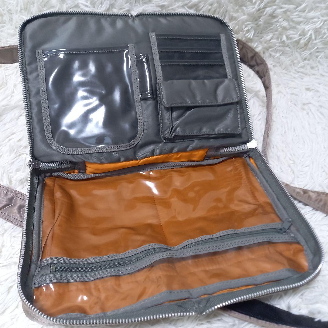 PORTER　TANKER　二層式　ショルダーバッグ　L　タンカー　グレー