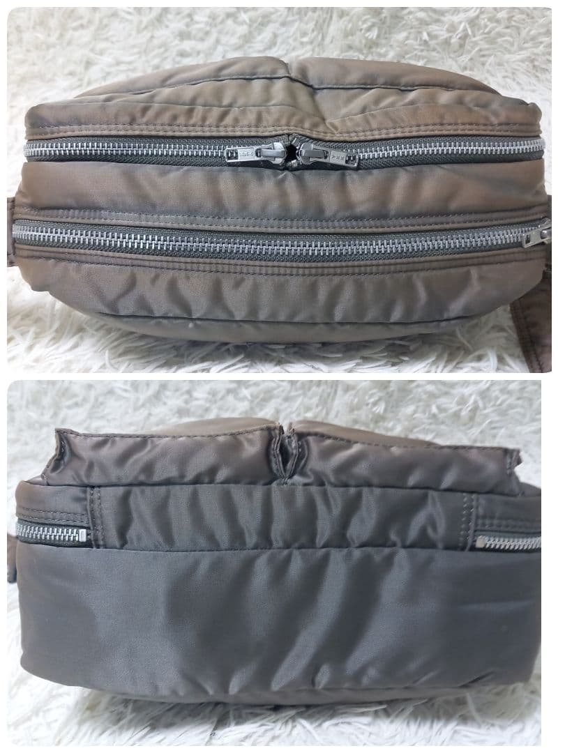 PORTER　TANKER　二層式　ショルダーバッグ　L　タンカー　グレー