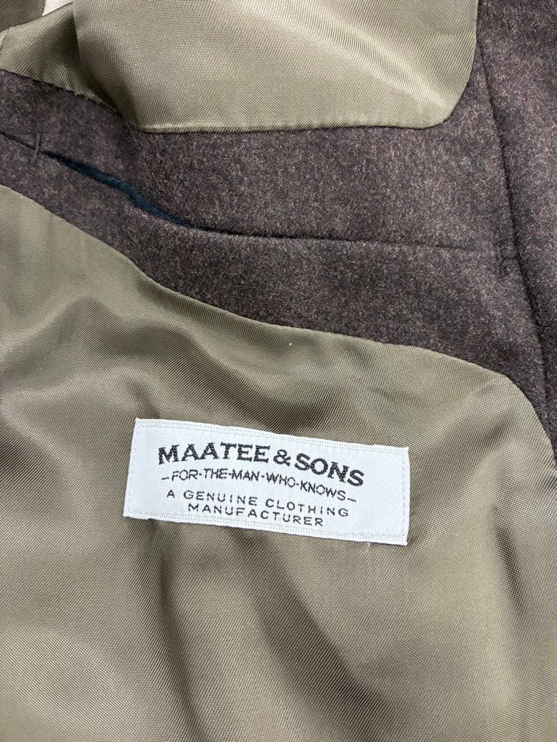maatee&sons フランネルテーラードジャケット size 2 Brown