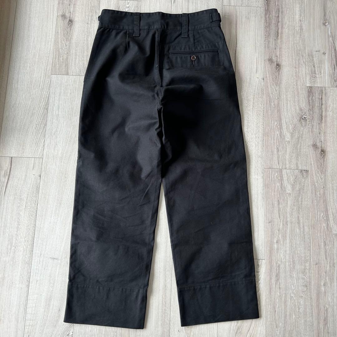 MHL グルカパンツ チノパン ベルテッド ミリタリーパンツ 黒 L タック