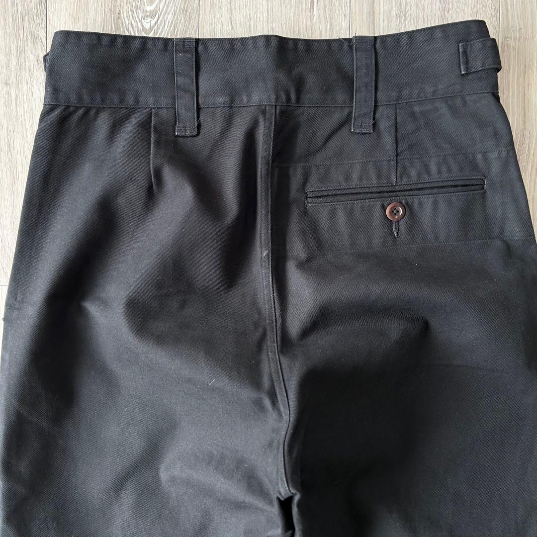 MHL グルカパンツ チノパン ベルテッド ミリタリーパンツ 黒 L タック
