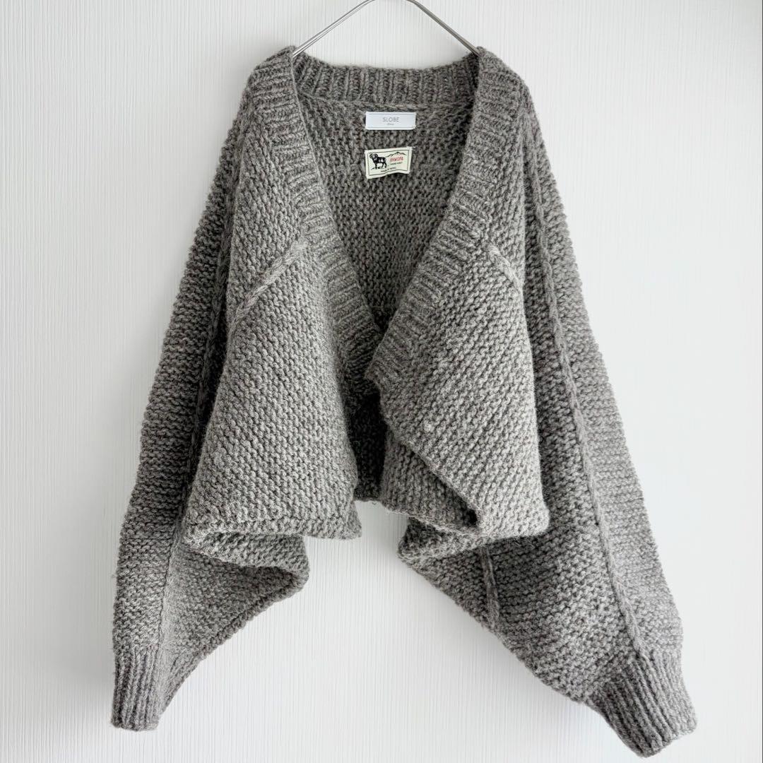 SLOBE IENA KHWOPA HANDKNIT ネパールウールボレロ