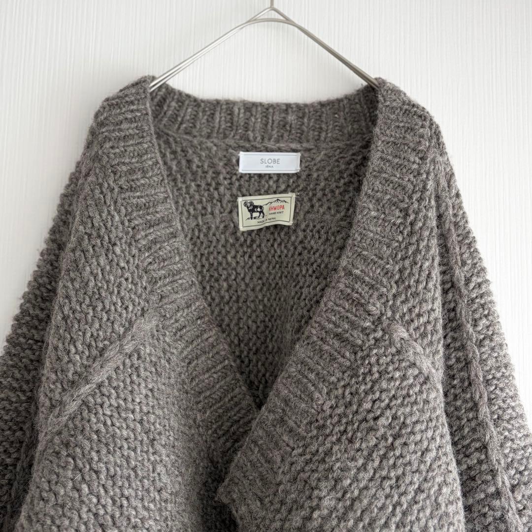 SLOBE IENA KHWOPA HANDKNIT ネパールウールボレロ