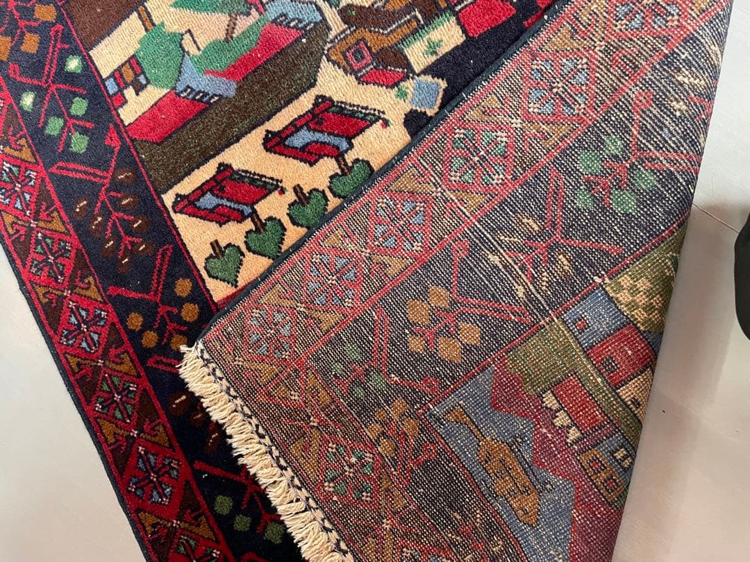 ユ*ト様 ビンテージラグ　トライバルラグ　ウォーラグ