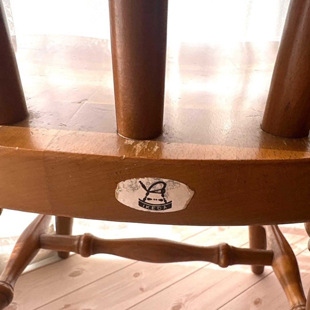 HAZK様4脚おまとめIKEDA 池田木工 チェア③④木製 古家具 ヴィンテージ