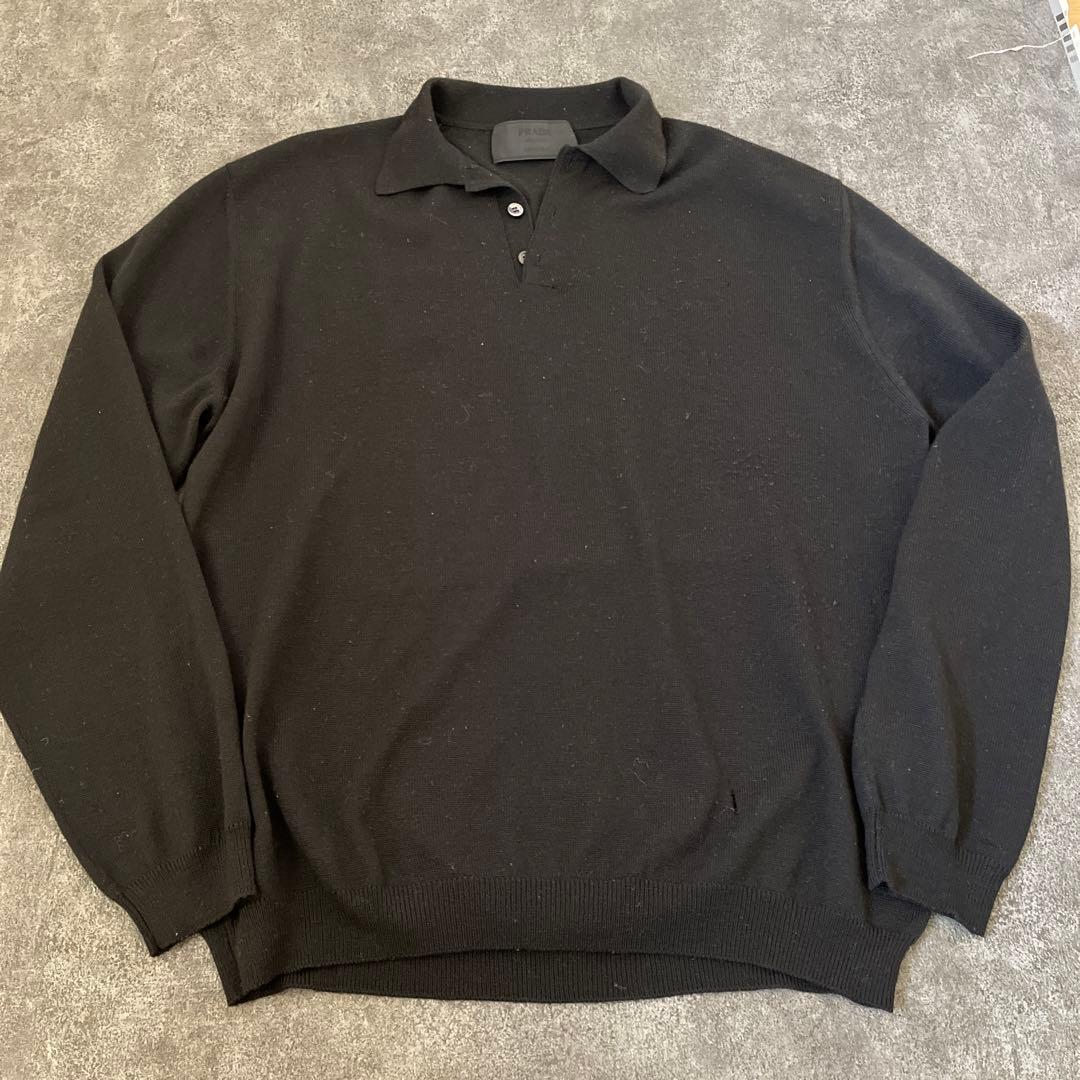 PRADA 100％ウール　ニットシャツ