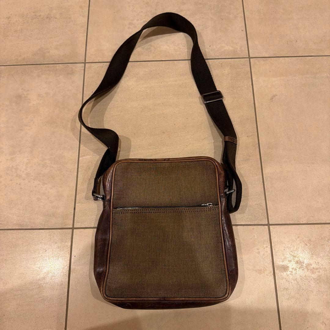 ブラウン ベルルッティレザー ショルダーバッグ