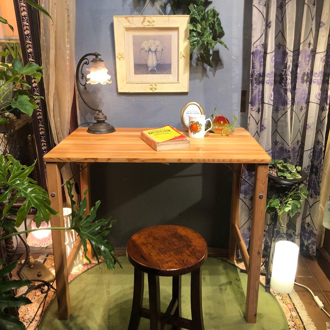 Sale L-２無印良品　パイン材無垢　折りたたみ式　デスク