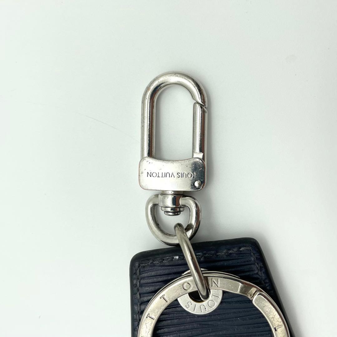 鑑定済・良品★ルイヴィトン　エピ キーホルダー アンシャッペ ブルーポップ