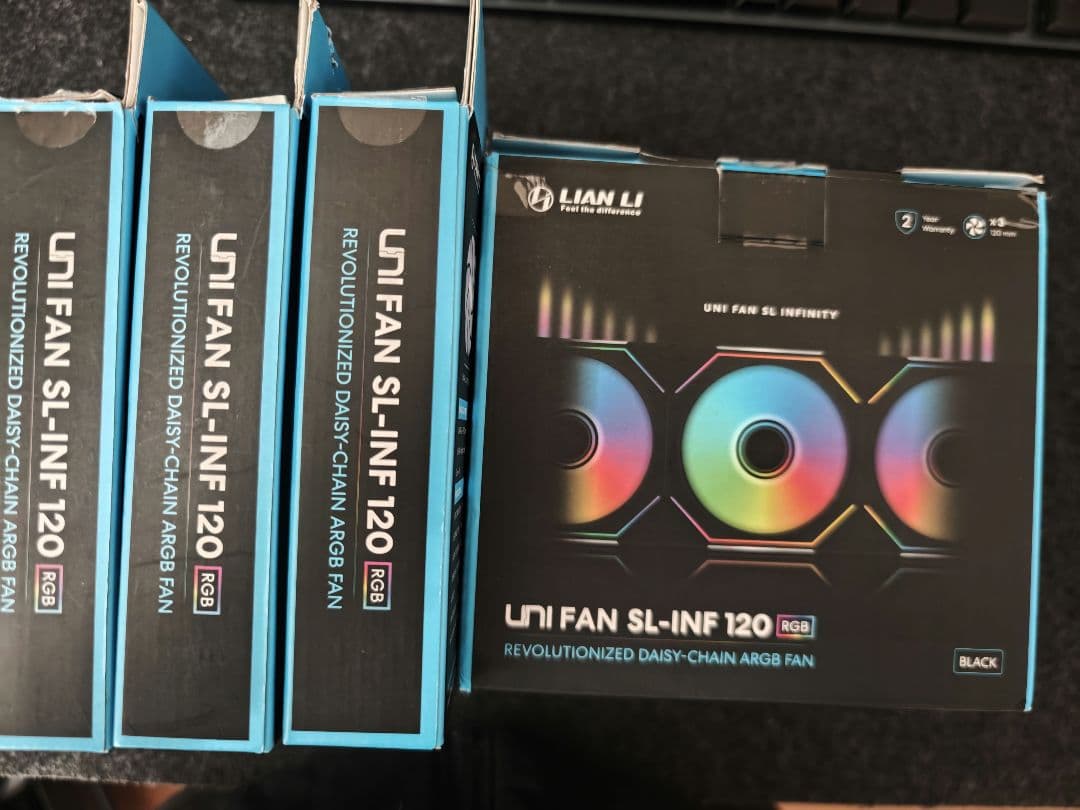 Lian Li UNI FAN SL-INF 120 RGB 3個パック×2