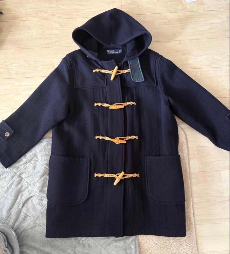 90s USA製 ラルフローレン ウールメルトンダッフルコート