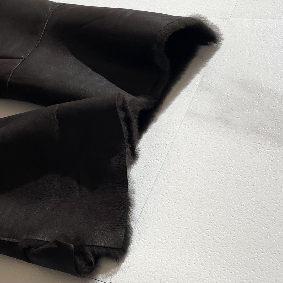 極上の逸品✨ラムレザームートン × フォックスファー ベルテッドコート42