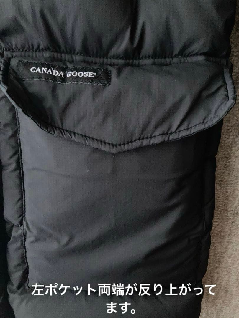 カナダグース　ダウンジャケット　色BLACK 表示サイズSP180/92Y