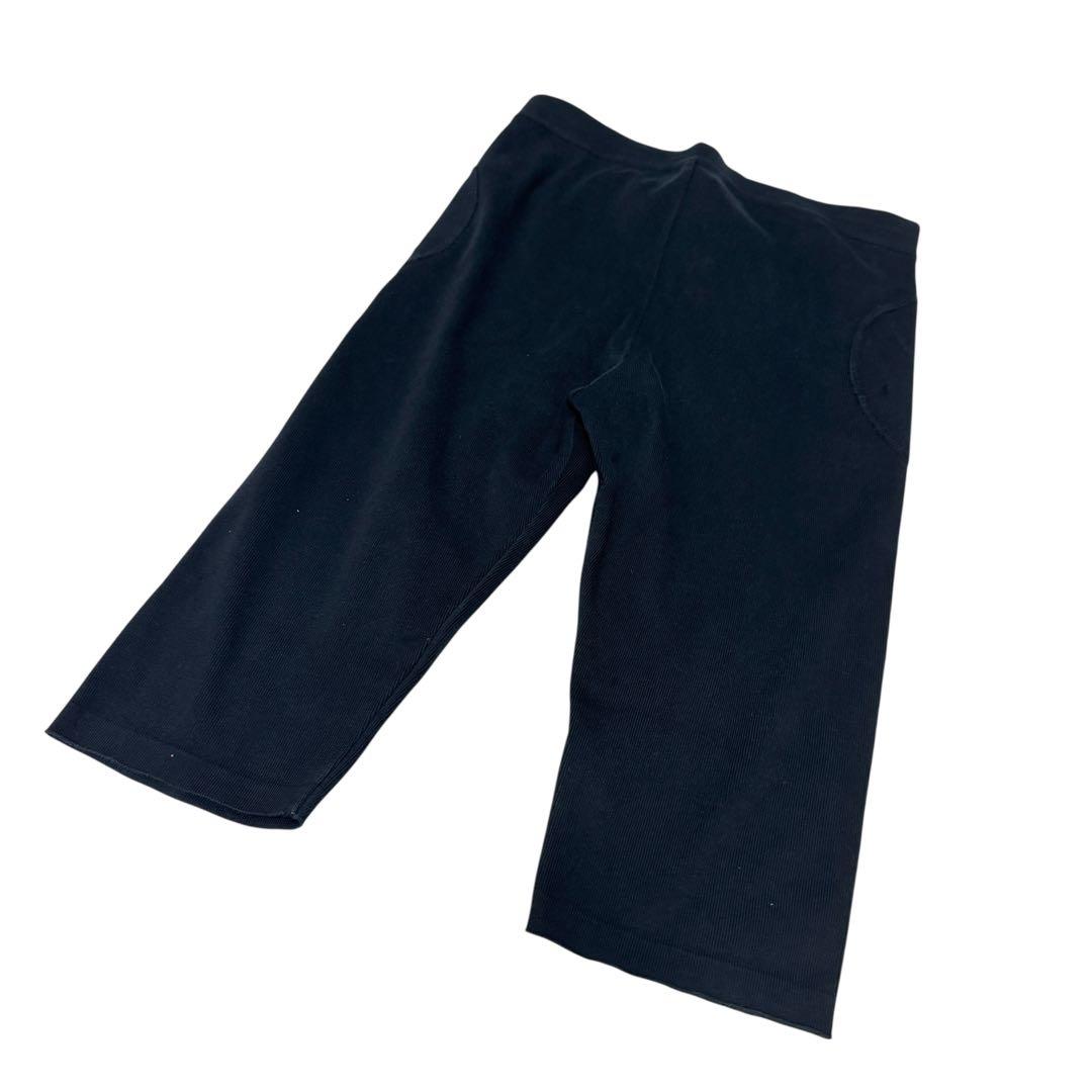 美品CHANEL シャネル ハーフ スウェットパンツ ココマーク　ブラック　38