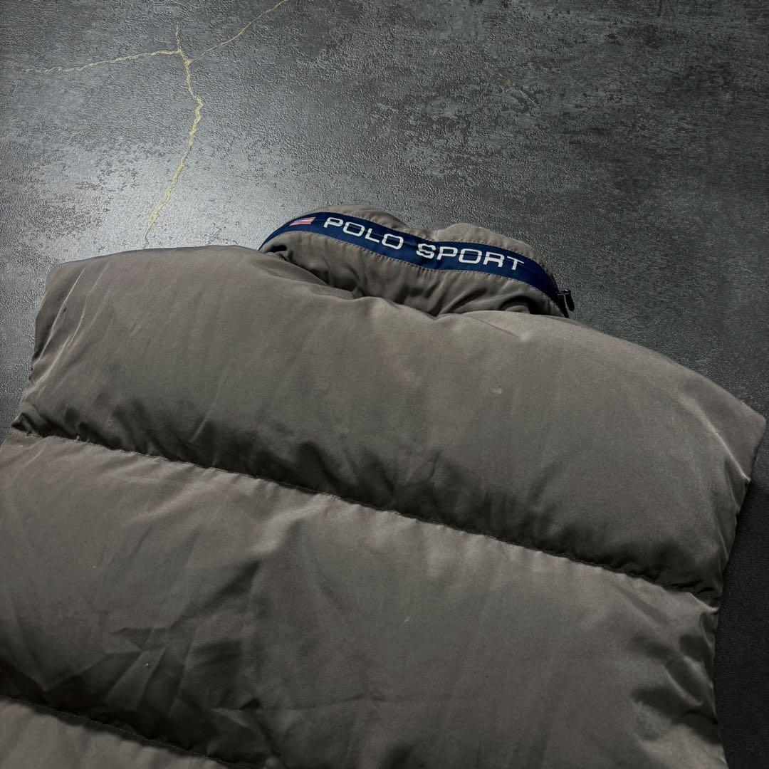 しん90s POLO SPORTポロスポーツダウンベストグレーラルフローレ