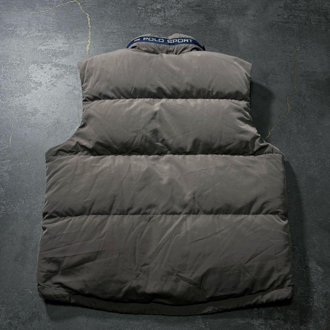 しん90s POLO SPORTポロスポーツダウンベストグレーラルフローレ