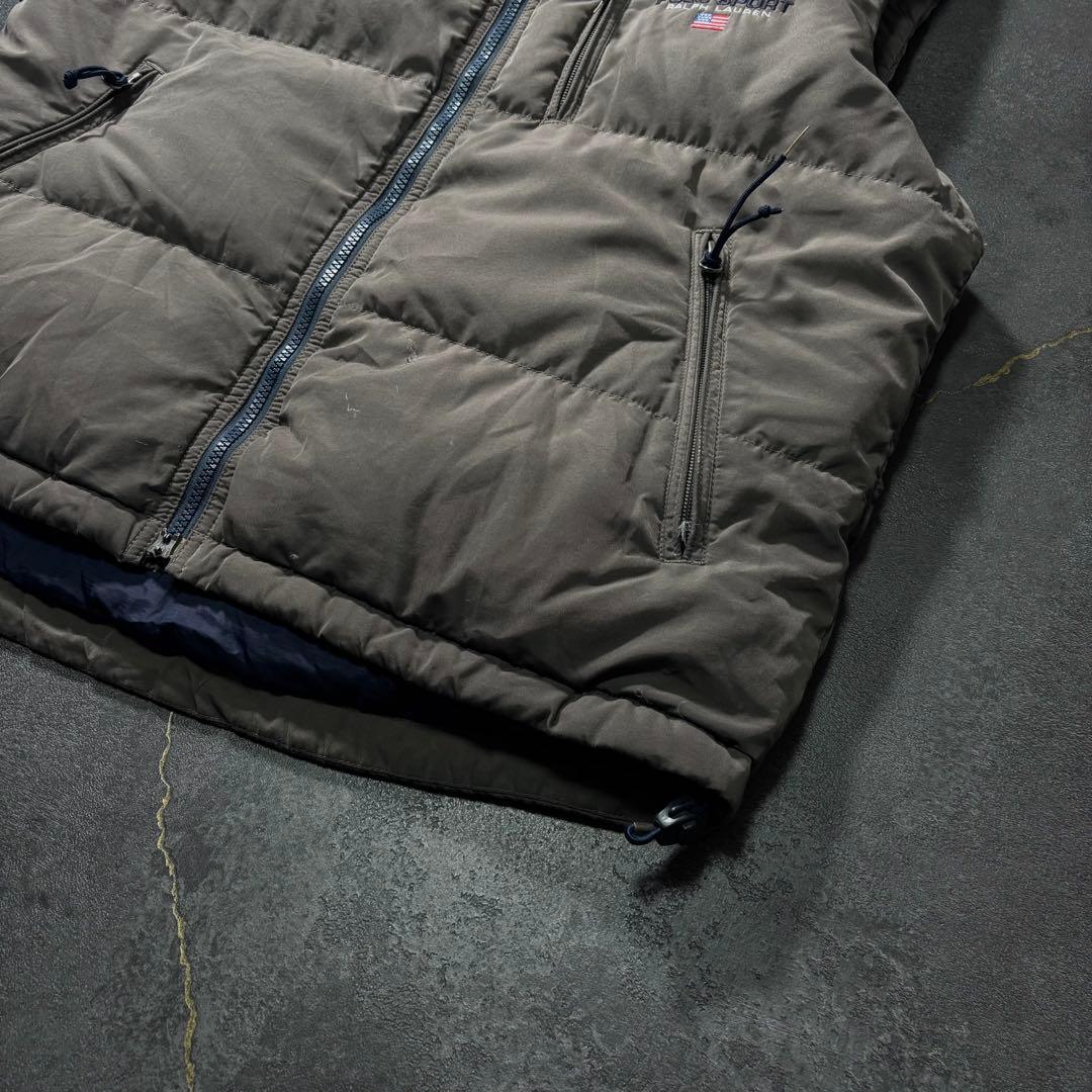 しん90s POLO SPORTポロスポーツダウンベストグレーラルフローレ