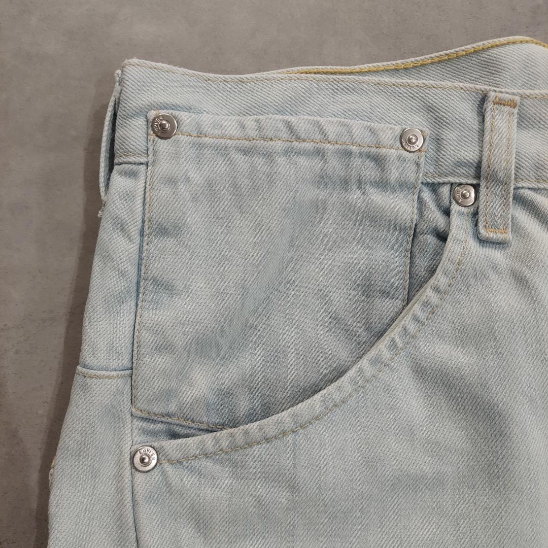 リーバイス エンジニアード ジーンズ W32 00s 青 古着 立体 18595