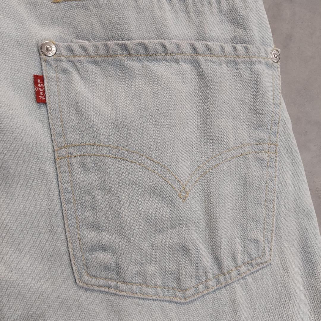リーバイス エンジニアード ジーンズ W32 00s 青 古着 立体 18595
