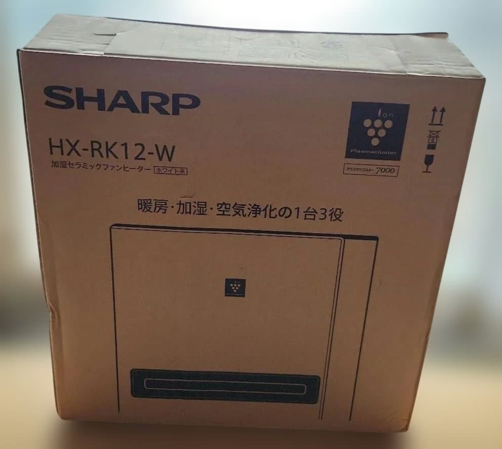 SHARP 加湿セラミックファンヒーター HX-RK12-W 2023年製