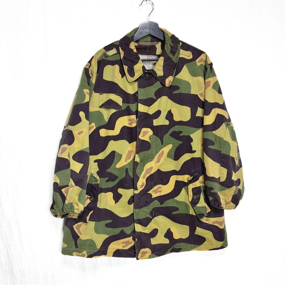 良品 60s チェコスロバギア軍 サラマンダーカモ ミリタリー コート 迷彩