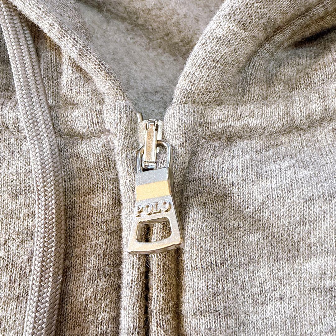 【現行タグ】ポロラルフローレン　フルジップパーカー　ロゴ刺繍　裏起毛　スウェット