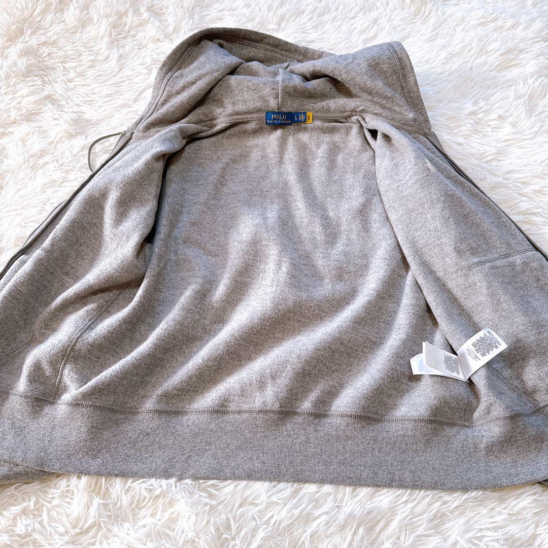 【現行タグ】ポロラルフローレン　フルジップパーカー　ロゴ刺繍　裏起毛　スウェット
