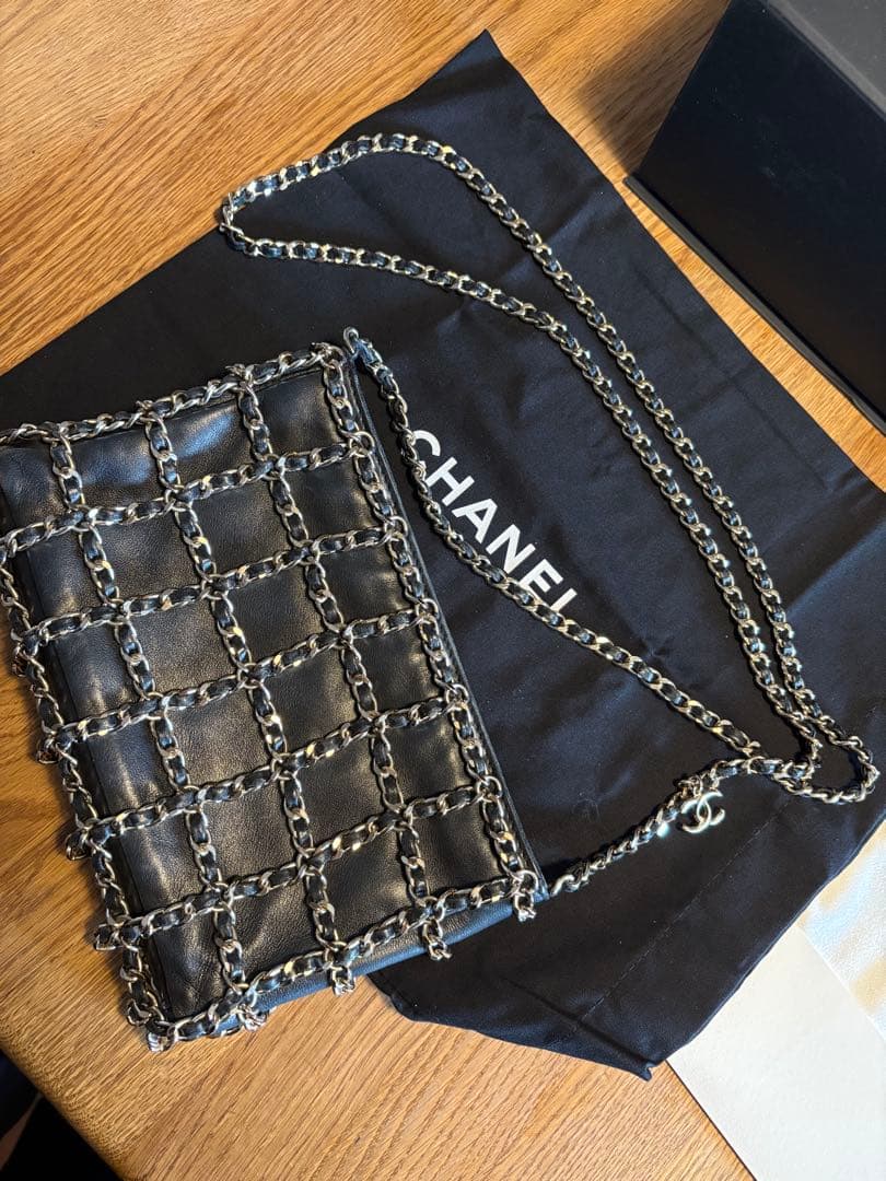 最終大幅値下げ！激レア⭐︎CHANEL ブラック レザー チェーンショルダーバッグ