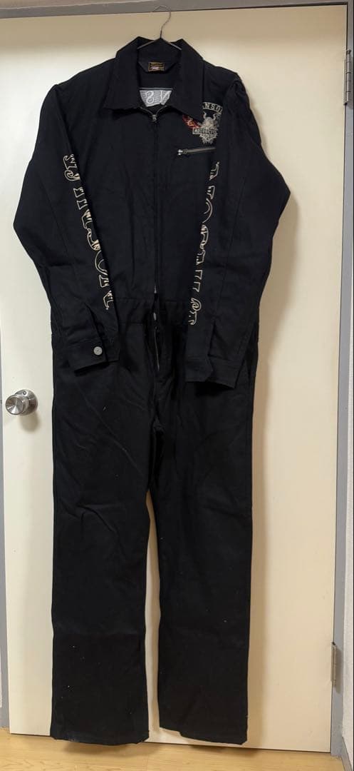 VANSON バンソン アメリカンイーグル刺繍 つなぎ