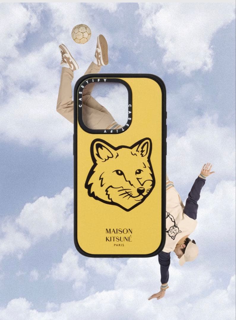 CASETIFY×メゾンキツネ iPhone16 カメラリングスタンド付き