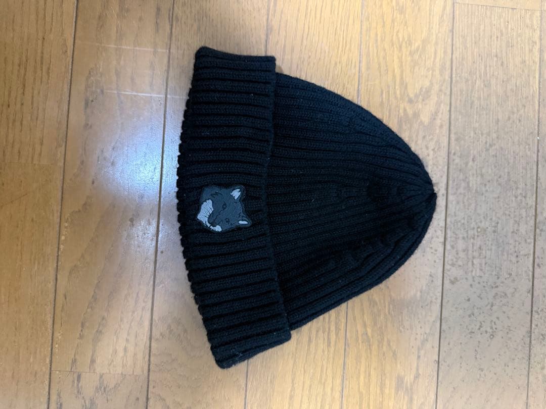 MAISON KITSUNÉ ブラックニット帽