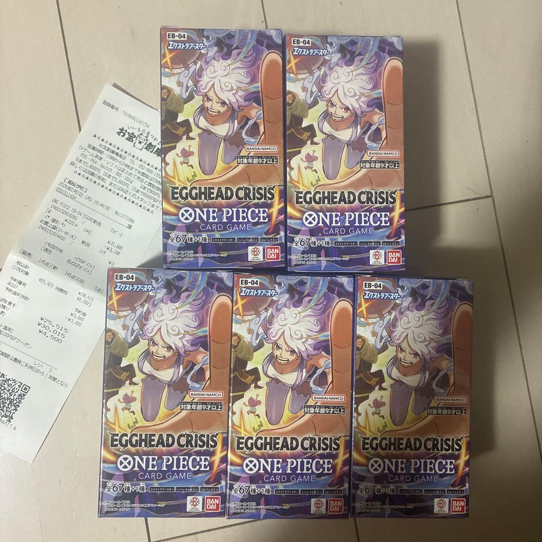 EGGHEAD CRISIS ONE PIECE カードゲーム 5個セット