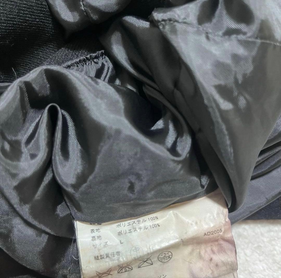 美品　コムデギャルソン　コムコム　丸襟　ポリ縮絨　ジャケット　ポリエステル　L