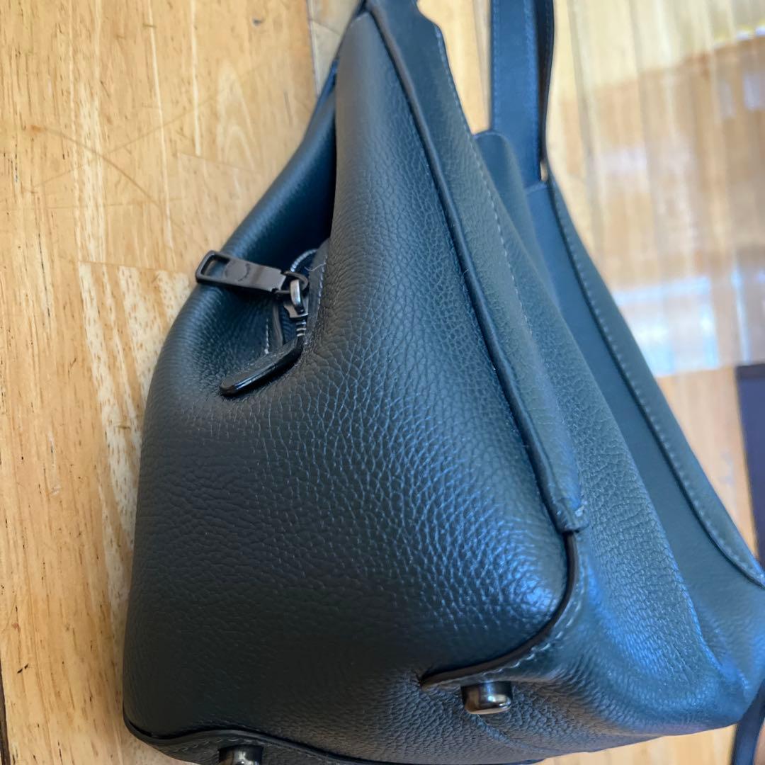 コーチ　ハンドバック　深いグリーン