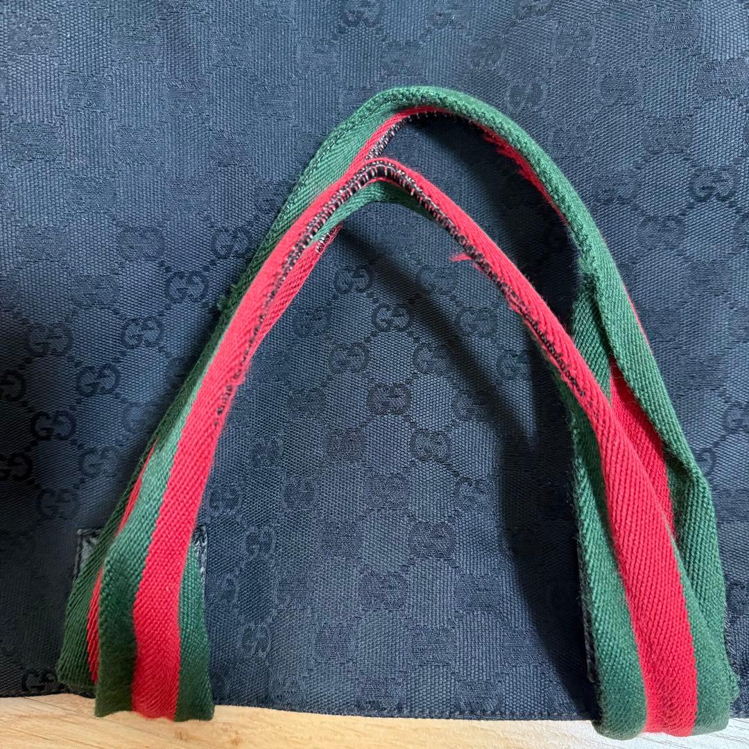 GGパターン エコバッグ 黒