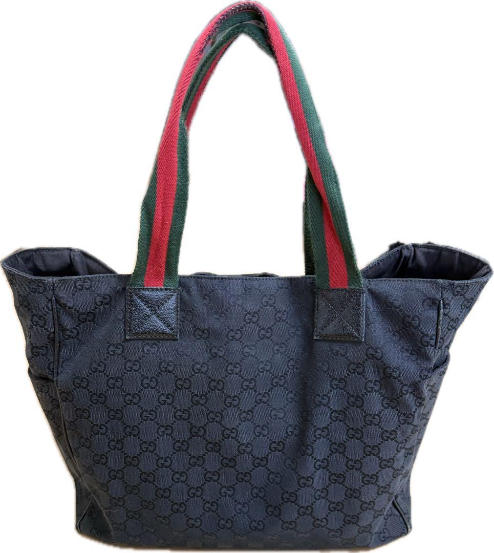 GGパターン エコバッグ 黒